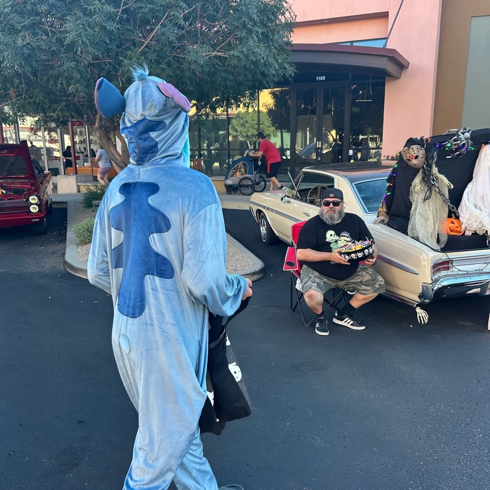 LILO and Stitch Halloween Costume Onesie Pajamas L/XL Velour Soft!